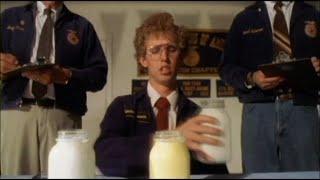 Napoleon Dynamite FFA scene - What is in the third milk jar