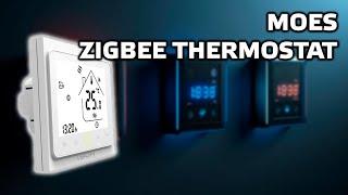 Zigbee thermostat for underfloor heating MOES - features, settings, integration into Home Assistant