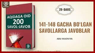 29-DARS || AQIDA DARSI || ABU MUOVIYA