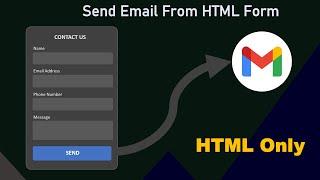 How to Send Email from HTML Contact Form. No Backend Programming