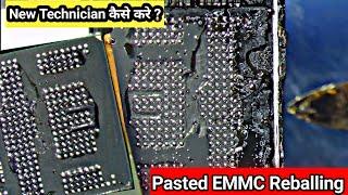 Hard black pasted ic cleaning | Black pasted ic cleaning Process | EMMC Reballing