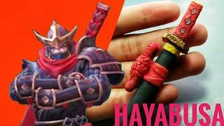 Making Hayabusa's Katana with Polymer Clay (Mobile Legends Tutorial)