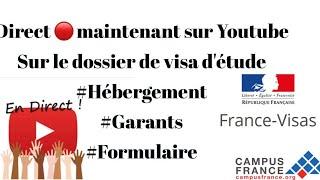 Dossier visa d'étude en France, direct 2 questions/réponses