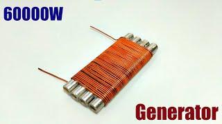 How to make free energy generator 60000W use copper wire II @Maker 10M