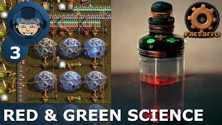 RED & GREEN SCIENCE PACKS - Step 3: Factorio Megabase (Step-By-Step)