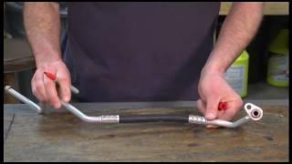 How to Repair an Air Conditioning Hose Assembly: Step 1 Orientation of Fittings