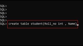 I Create Table in SQL with this Simple DDL Command