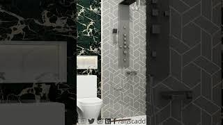 Washroom Unit Interior Design #design #shortvideo #shorts