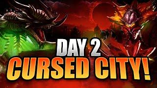 BEATING EVERY DOUBLE BOSS IN THE COBBLEMARKET !! CURSED CITY DAY 2 !! Raid: Shadow Legends