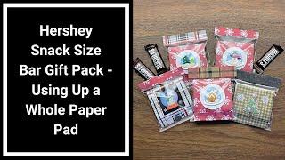 Hershey Snack Size Candy Bar Gift Pack Tutorial, Great for Craft Shows, Stocking Stuffers and Gifts