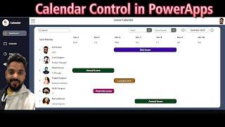 Dynamic Calendar Control in PowerApps with SharePoint List