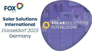 Fox ESS at the Solar Solutions International - Duesseldorf 2023