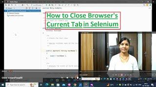 Selenium Automation -3 || How to Close the Current Tab in selenium || driver.close(); method