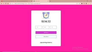 Alarm Clock Using HTML, CSS, JAVASCRIPT