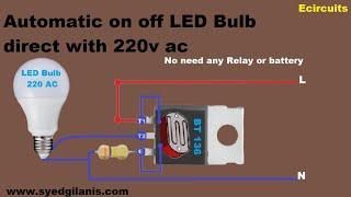 led bulb automatic on off switch