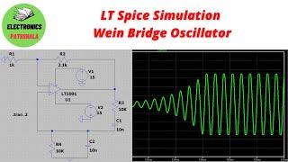 Lec 2: LT Spice Simulation of Wein Bridge Oscillator.