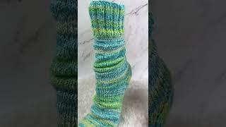 Left or right sock? #yarn #knit #sockknitting #fiberart #knitting #freeknittingpattern #sockyarn