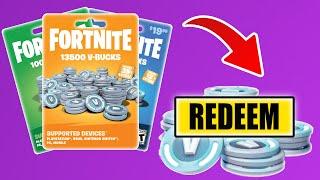 How To REDEEM a V-Bucks Gift Card! (2024)