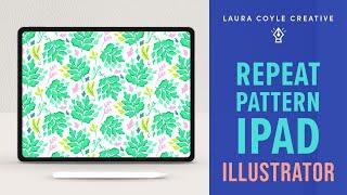 Seamless Repeat in iPad & Desktop Illustrator! From Repeat, to Pattern Mode, to Fill Swatch!