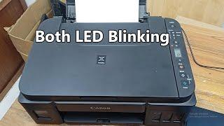 Canon G3010 both led is blinking || how to solved both led blinking canon g3010 printer