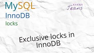 MySql Locks Showcase