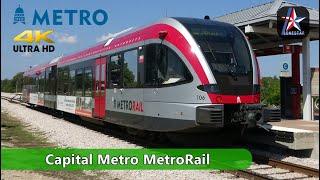 [4K] Trip Report | Cap Metro MetroRail from Austin to Leander | Austin, TX