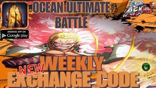 Ocean Ultimate Battle New Weekly Redeem Code  Valid (05/14) Ocean Awakening War One piece RPG