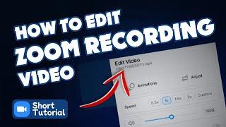 How to edit zoom video recording 2024 | Initial Solution