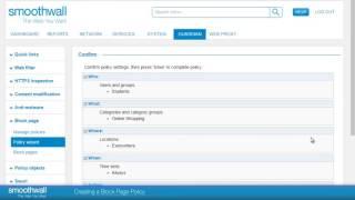 Creating a Block Page Policy | Web Filtering | Smoothwall