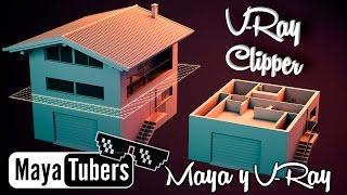 Create Sections objects in Autodesk Maya with Vray Clipper without breaking geometry - MayaTubers