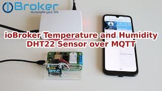 ioBroker Temperature and Humidity DHT22 Sensor over MQTT with HASS-MQTT Adapter