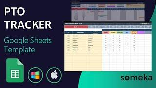 PTO Tracker Google Sheets Template | Annual Leave Tracker