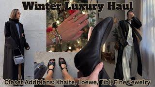 LUXURY HAUL | NEW IN MY CLOSET | UNIQUE LUXURY FINDS | KHAITE BOOTS | FINE JEWELRY | LUXE SKINCARE