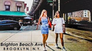 BRIGHTON BEACH AVENUE | Walking in Brooklyn NYC | Commentary Walking Tour 4K NYC #brightonbeach