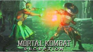 Quan chi Vs Dark Raiden (4k) Mk deception fight scene reimagined - Mortal kombat 1