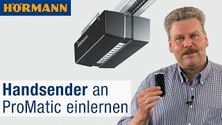 Handsender einlernen - "HS 5 BS" an Garagentor-Antrieb ProMatic 4  | Hörmann