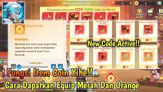 Cara Dapatkan Equip Merah Dan Orange | New Code Active - Mythic Samkok (Android)