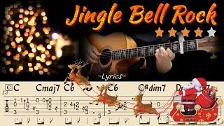 Jingle Bell Rock(Lyrics)-Bobby HelmsAcoustic Fingerstyle Guitar TutorialChristmas Songs & Carols