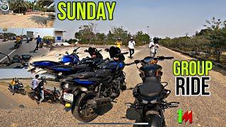 SUNDAY GROUP BIKE RIDE pulsar 220F ns200 Rtr160 4v ​⁠@Theakvlog8