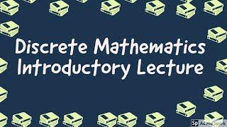 Discrete math - Introductory lecture 1