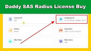 How To Daddy SAS Radius License Buy : by Technical Shahjee