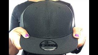 New Era 'DIAMOND TECH BLANK SNAPBACK' Black Adjustable Hat