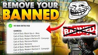 Remove Permanent Banned in Call of Duty: Get UNBANNED Now!