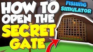 HOW TO OPEN THE SECRET GATE ON MONSTER'S BOROUGH ISLAND IN FISHING SIMULATOR!! (Roblox)