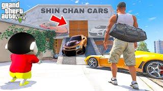 Shin Chan & Franklin Found a Secret Garage in Franklin House in GTA 5 in Telugu