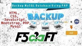 Backup MySQL Database Using PHP | Free Tutorials| Tamil | F5Craft - Web Development Company