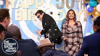 Jimmy Celebrates His Birthday with a 50-Cupcake Salute | The Tonight Show Starring Jimmy Fallon