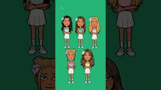 5 Girls 5 Matching outfits #bitmoji #matchingoutfits #worldcup #girl #girledits