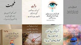 Amazing Collection Quotes In Urdu || Motivational Video || Golden Words In Urdu || Image Collection