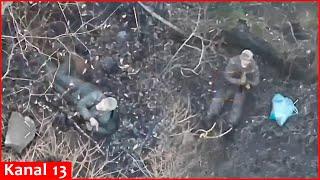 Ukrainian drone sent water, food to Russian who wanted to surrender, while Russians shot own soldier